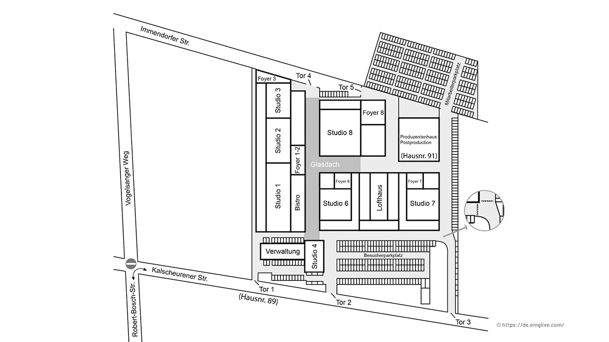 Studio Geländeplan